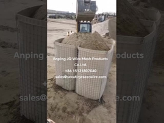 Militärbastion Stahl Hesco Verteidigungsbarrieren für Munitionsverbindungen